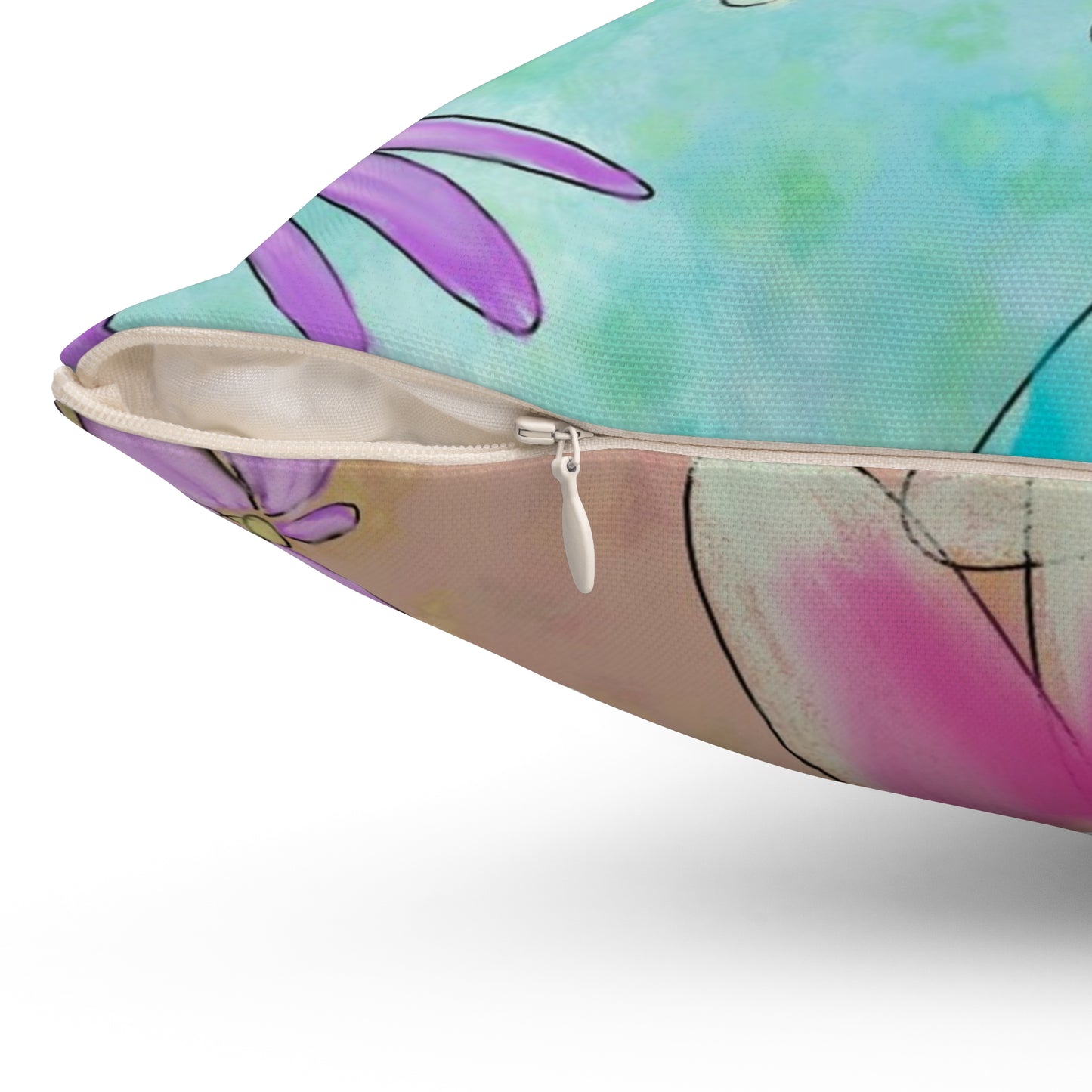 Floral Daisies Decorative Pillow