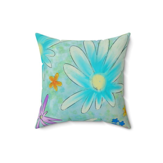 Floral Daisies Decorative Pillow