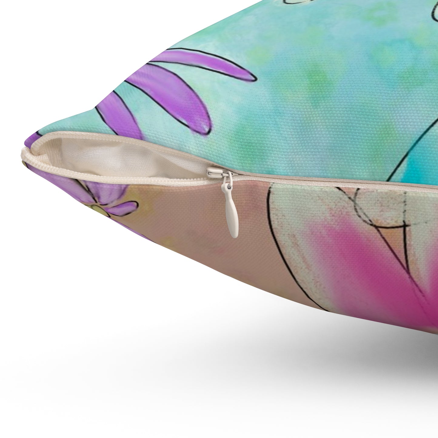 Floral Daisies Decorative Pillow