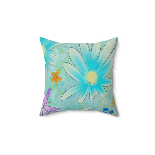 Floral Daisies Decorative Pillow