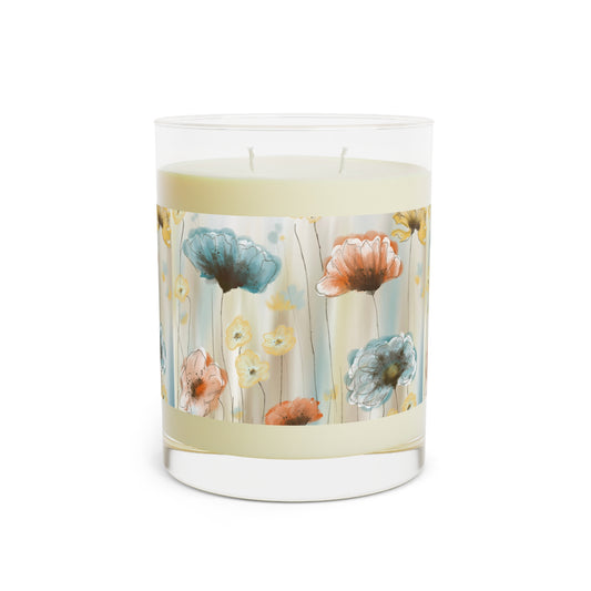 Floral Bouquet Scented Candle — 11oz Glass Jar (Spring Meadow)