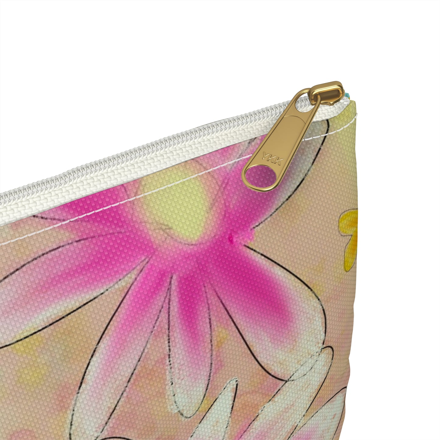 Floral Accessory Pouch — Pastel Poppy Makeup & Travel Bag