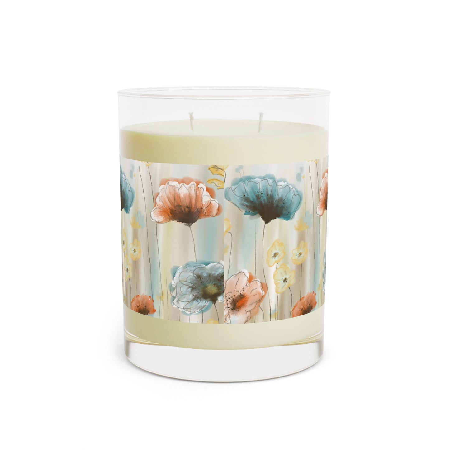 Floral Bouquet Scented Candle — 11oz Glass Jar (Spring Meadow)