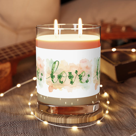 Clover Love Scented Candle — 11oz Glass Jar