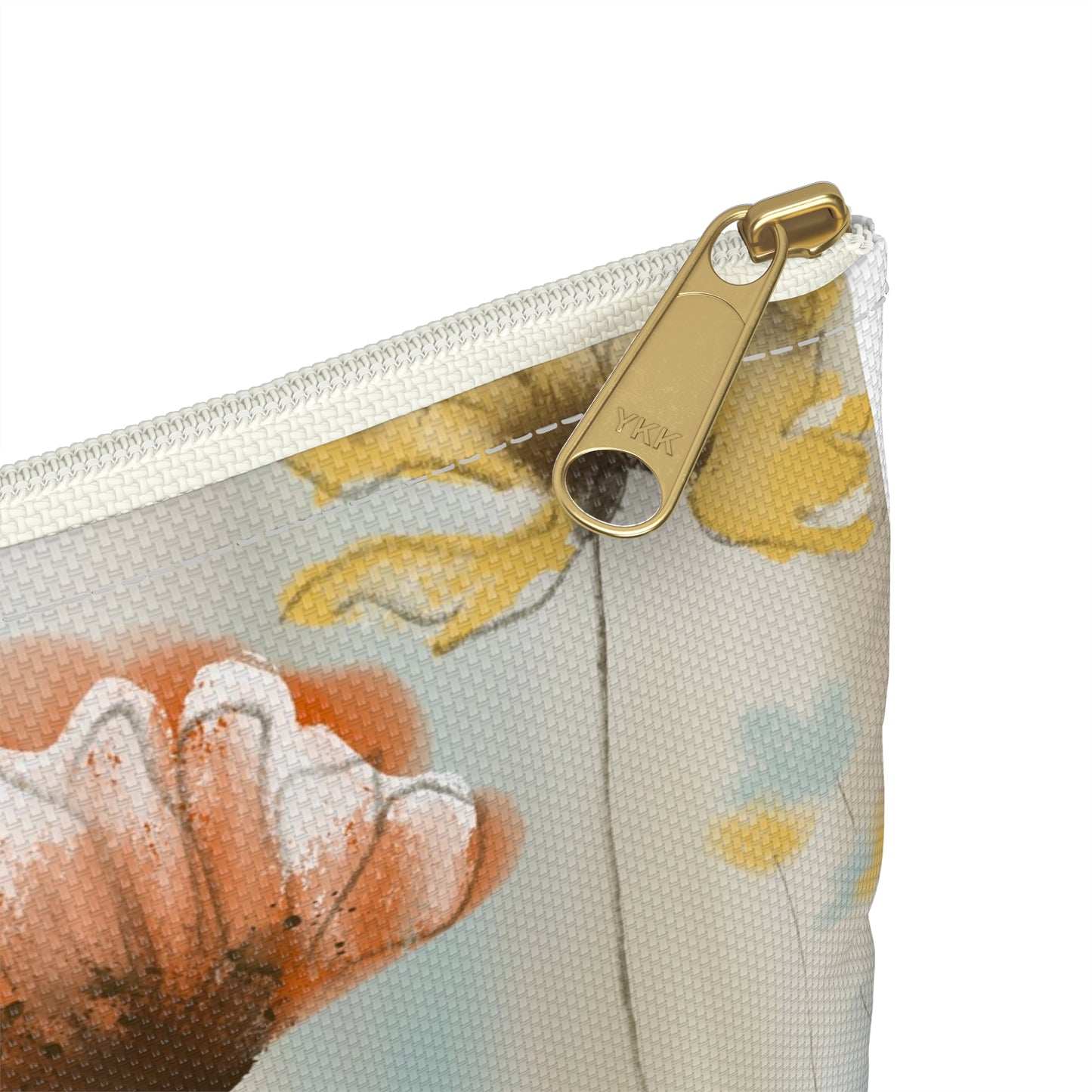 Floral Watercolor Accessory Pouch — Pastel Poppy Makeup & Travel Bag