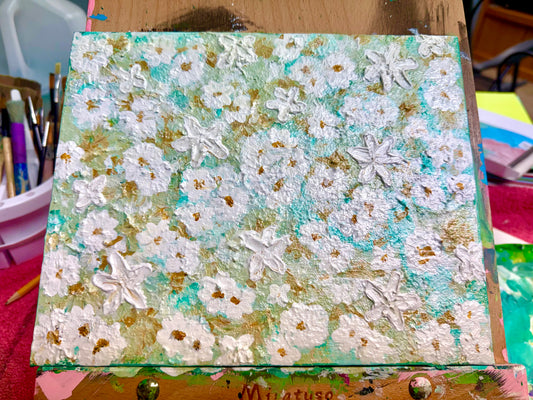 White Petals w/ Seashell